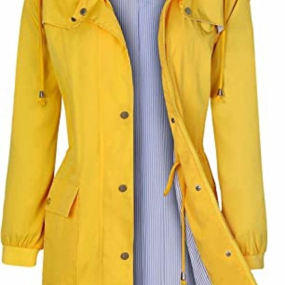 Bloggerlove Women's Raincoats Windbreaker Rain Jacket Waterproof Lightweight - Picture 1 of 3